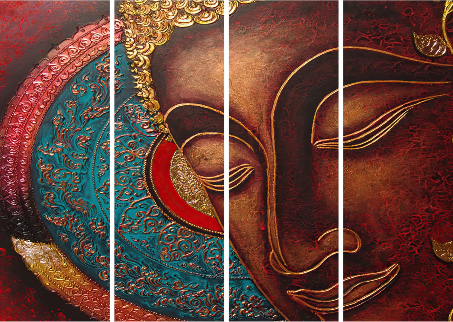 inep-b09sy96stb-side-angle-of-the-multi-frame-structure-of-the-buddha-ful-4-panel-framed-wall-art..jpg